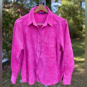 Zara pink button up (XXL)